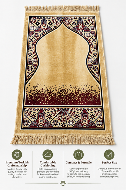 Janamaz Prayer Mat | Namaz Rug | Musalla | Salat Mat | 120x68 cm