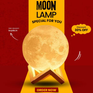 3D Moon Lamp 7 Colour